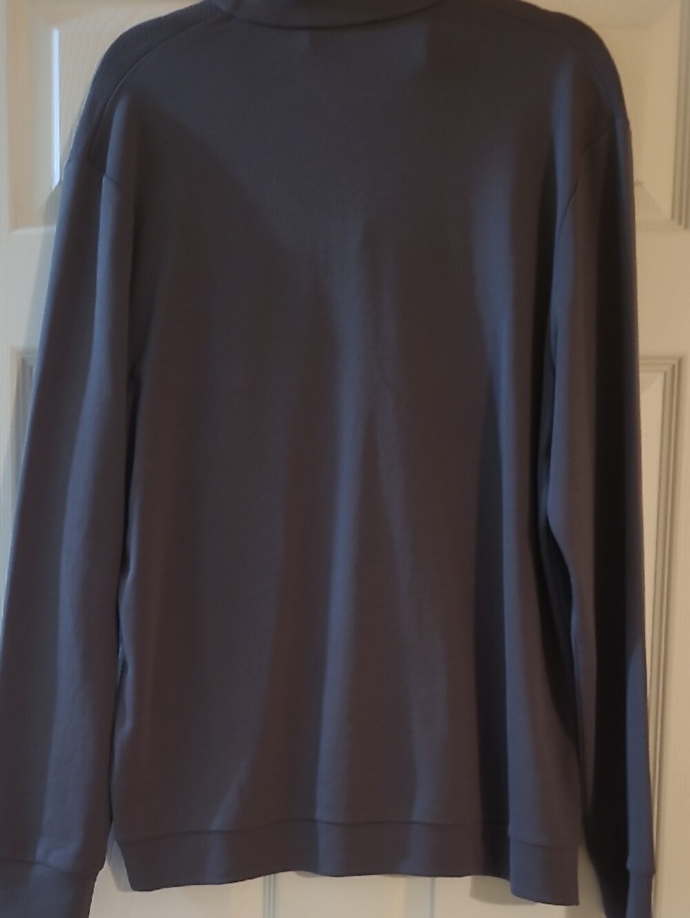 Bugatchi Men's Zip-Neck Sweater in Charcoal Gray - Picture 6 of 7